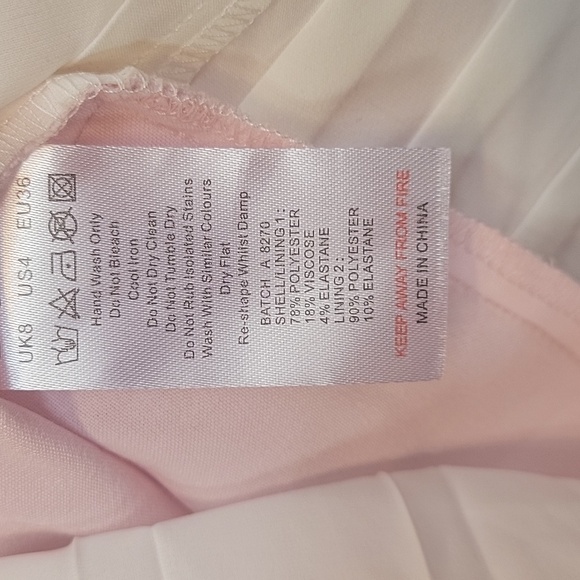 Oh Polly Pink Fit & Flare Mini Dress NWT Size 4 A-Line Party Sold Out Style - Picture 10 of 13